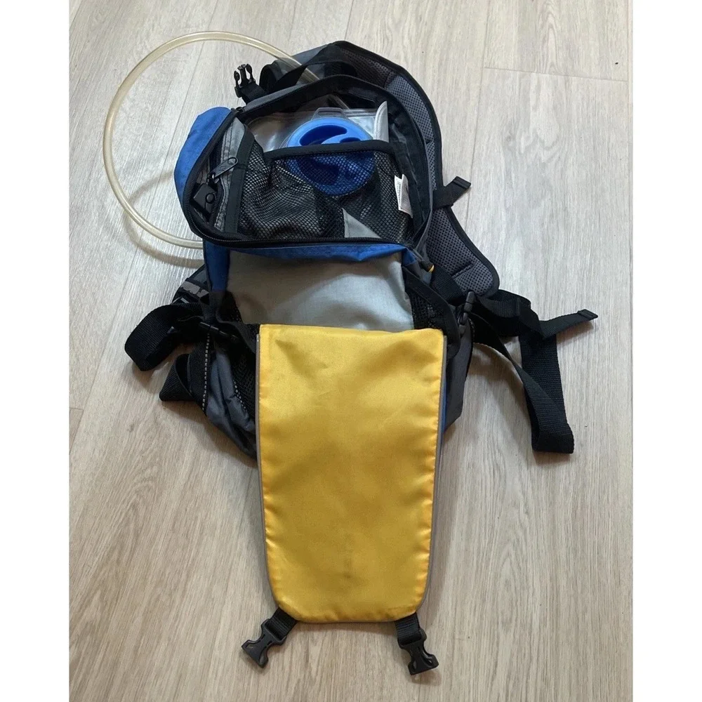 Outdoor Products Hydration Backpack w/ 2L Bladder Hiking Cycling Blue